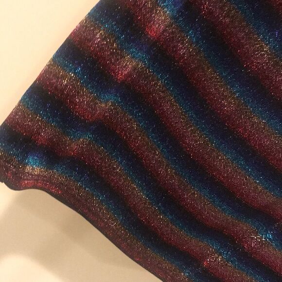 NWT Soprano Metallic Stripe Skirt - Size JR XL - Picture 4 of 7